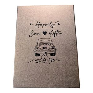 Happily Ever After Bridal Keepsake Folder Bride Wedding Card Holder NEW
